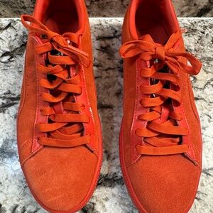 Red Puma MAC sneakers size 8